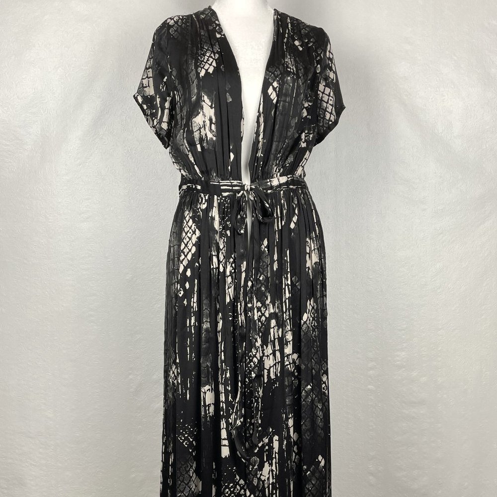 Intimately Free People So Long Robe Kimono Cape Black Sz XS